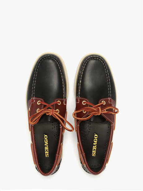 Bootschoenen Uit Leder Sebago Zwart men 7111M7W ander zicht 4